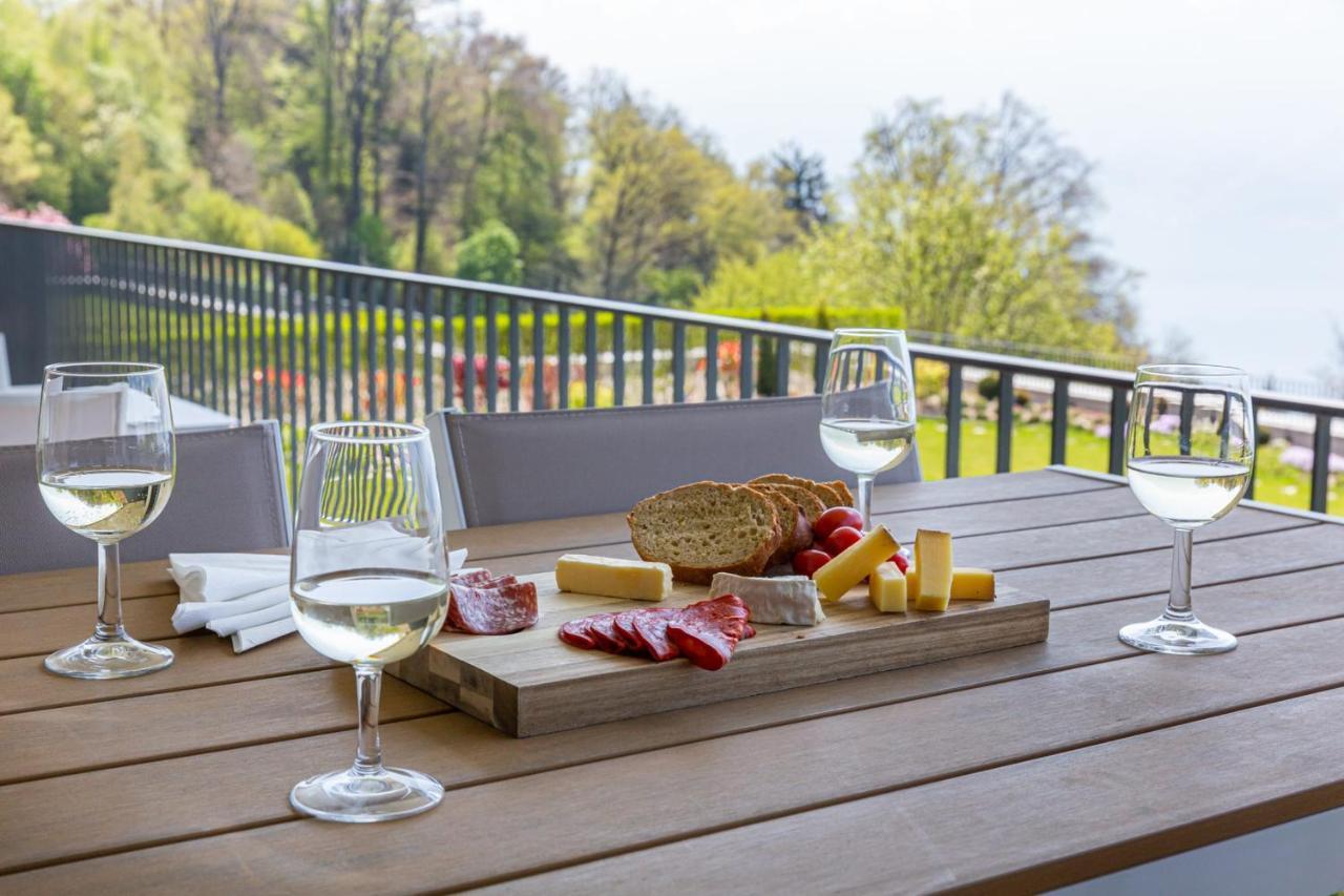 Les Terrasses De Lavaux 1 - Appartement De Luxe Avec Vue Panoramique Et Piscine Puidoux Екстериор снимка