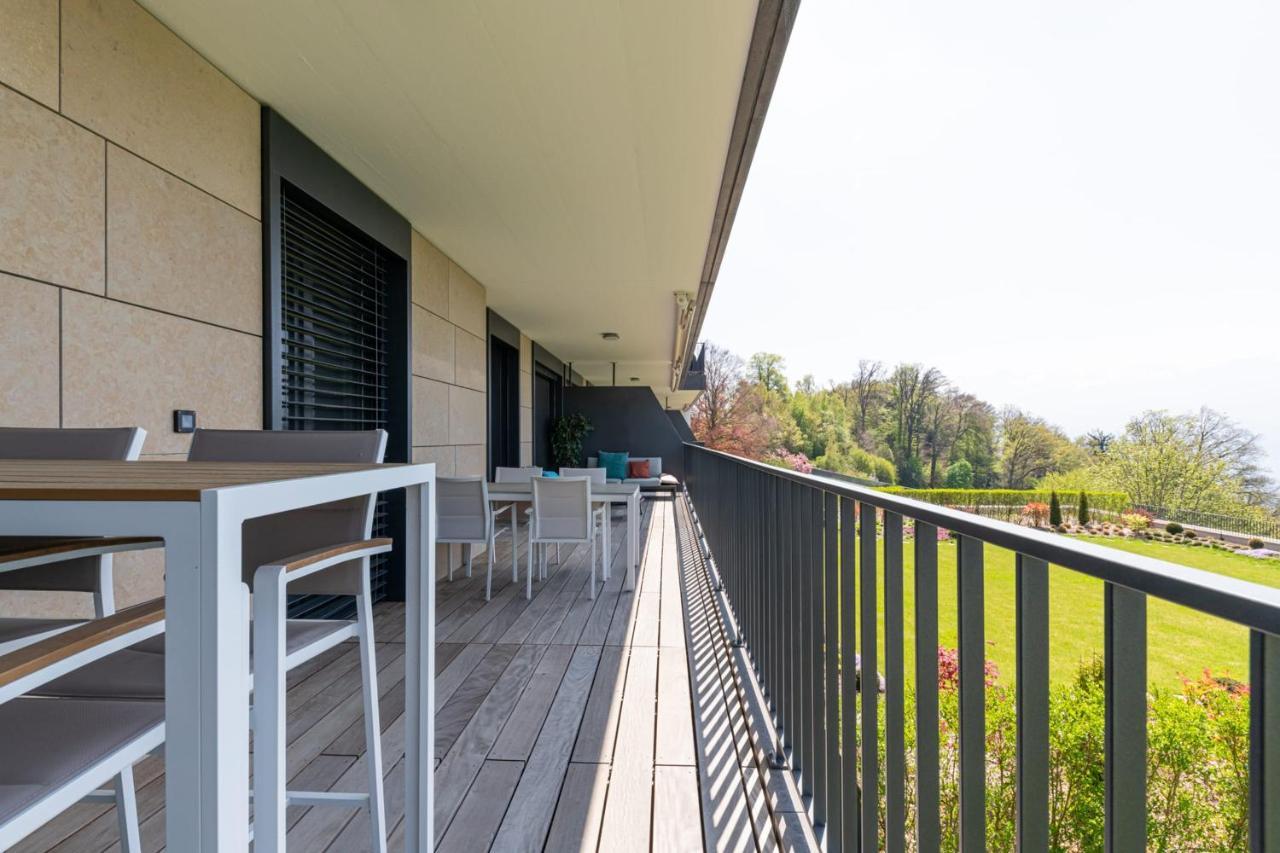 Les Terrasses De Lavaux 1 - Appartement De Luxe Avec Vue Panoramique Et Piscine Puidoux Екстериор снимка