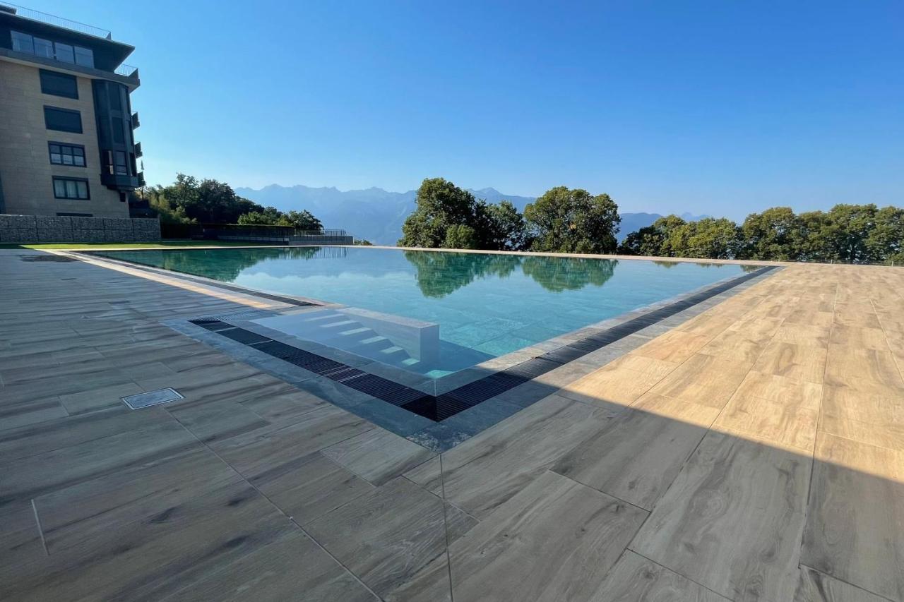 Les Terrasses De Lavaux 1 - Appartement De Luxe Avec Vue Panoramique Et Piscine Puidoux Екстериор снимка